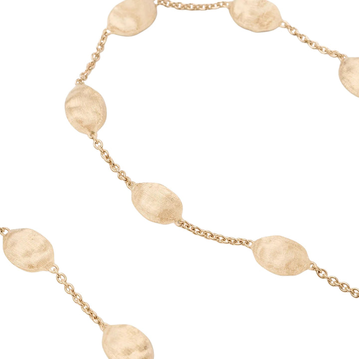 Siviglia Gold Medium Bean Necklace 18K YG