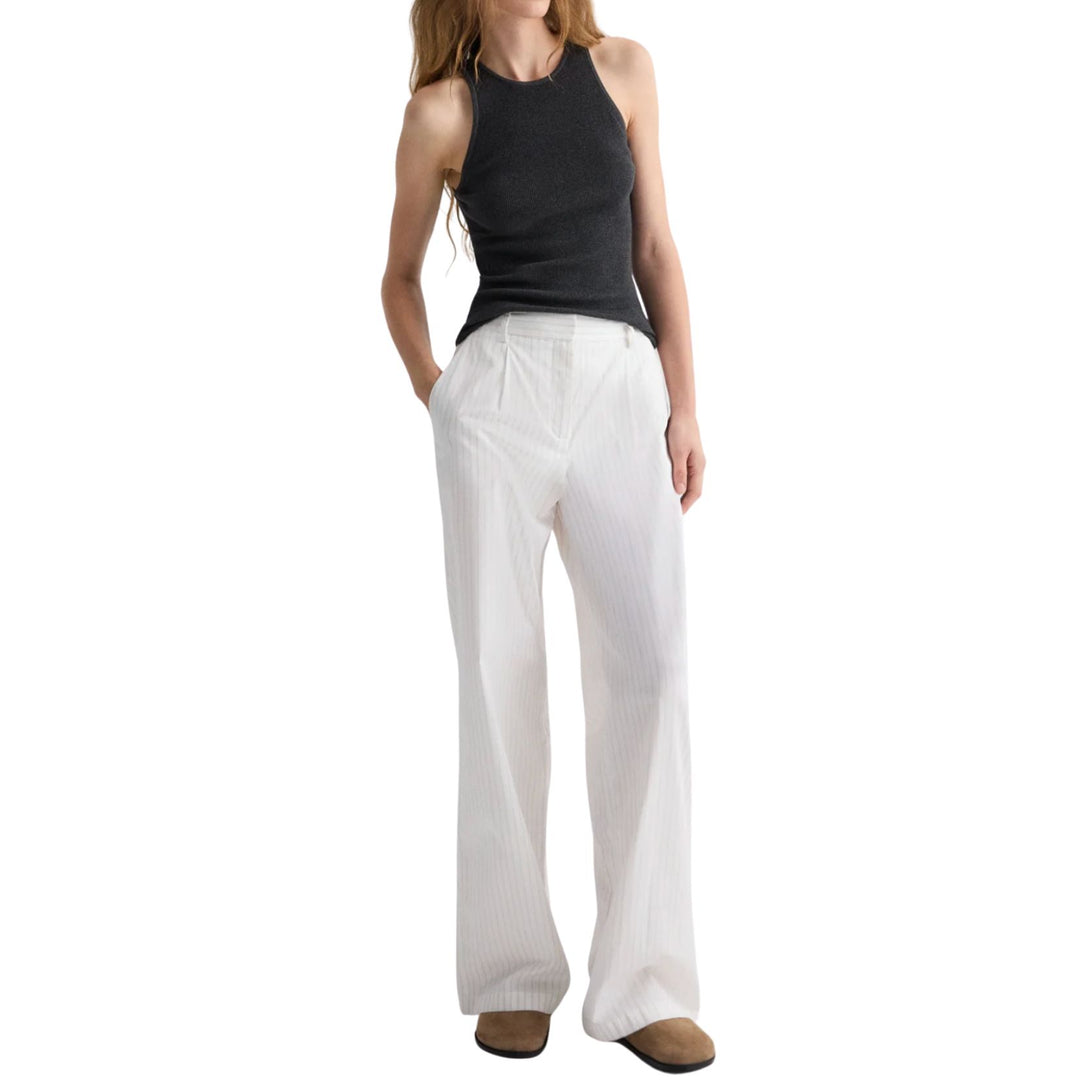 Hudson St Pant - White/Wine