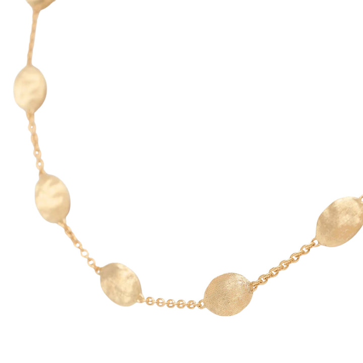 Siviglia Gold Medium Bean Necklace 18K YG