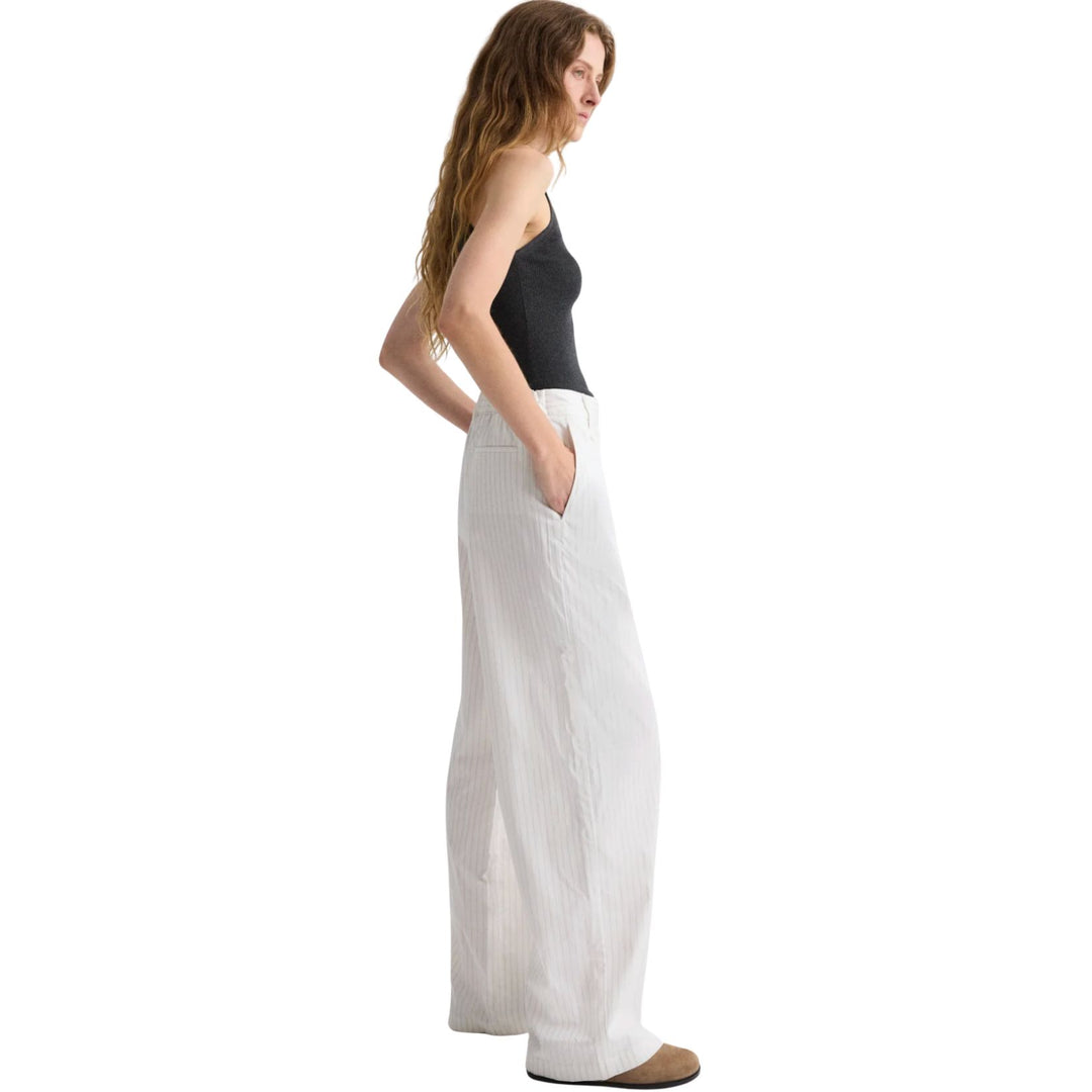 Hudson St Pant - White/Wine