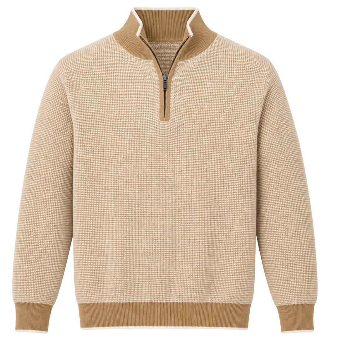 Quarter Zip Cashmere Sweater
