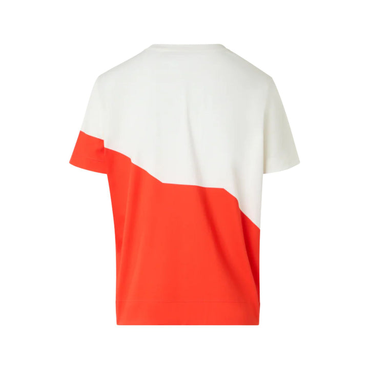 Relaxed Cotton T-Shirt with Polygon Print