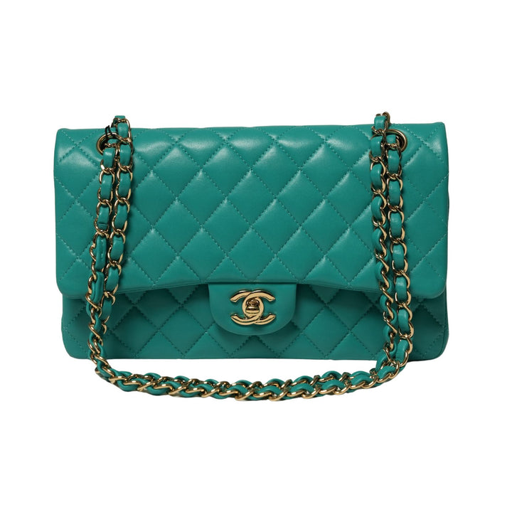 CHANEL BLUE LAMBSKIN