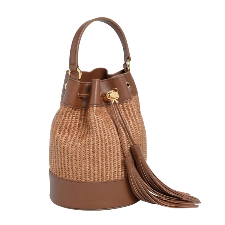 Sienna Raffia Bucket Bag