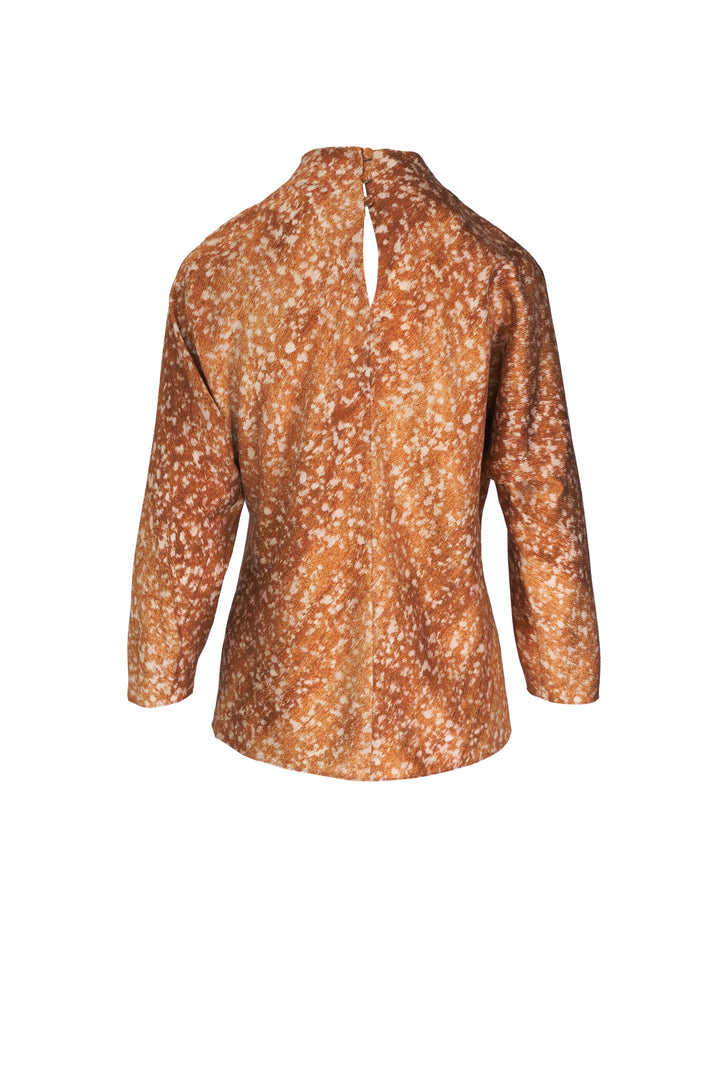 Funnel Neck Dolman Blouse