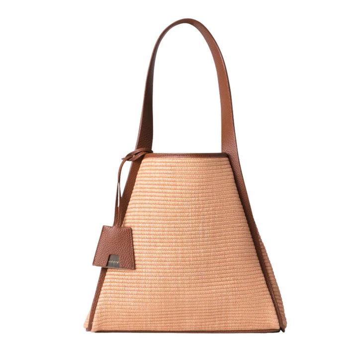 Alex Small Tote Bag in Camel and Caramel