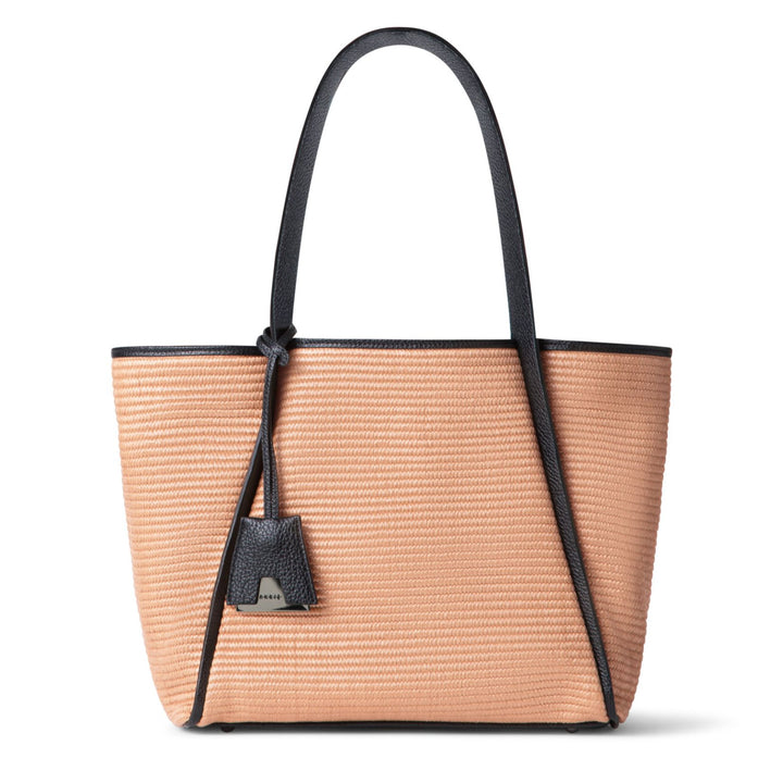 Alex Medium Tote in Camel and Black