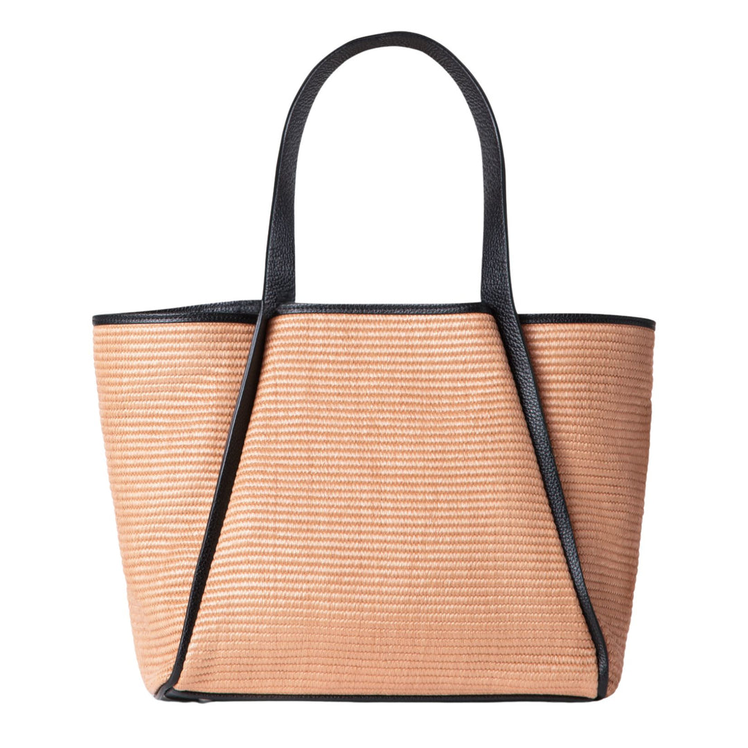 Alex Medium Tote in Camel and Black