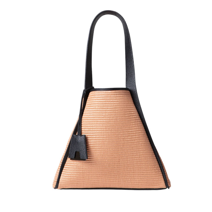 Alex Medium Tote in Camel and Black
