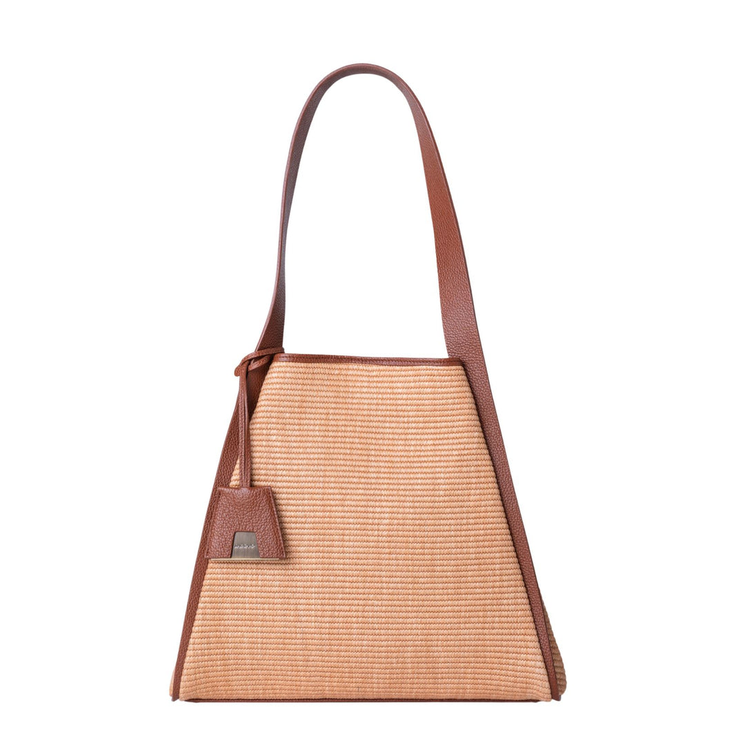 Akris Alex Medium Tote in Camel and Caramel