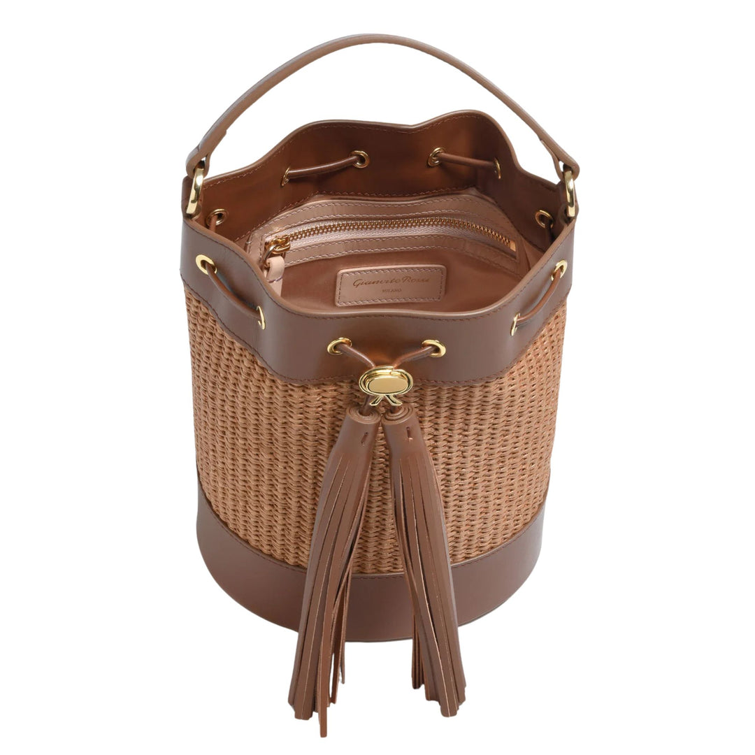 Sienna Raffia Bucket Bag