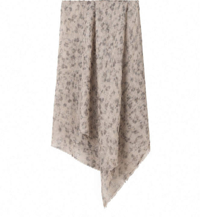 Leopard Cashmere Silk Scarf