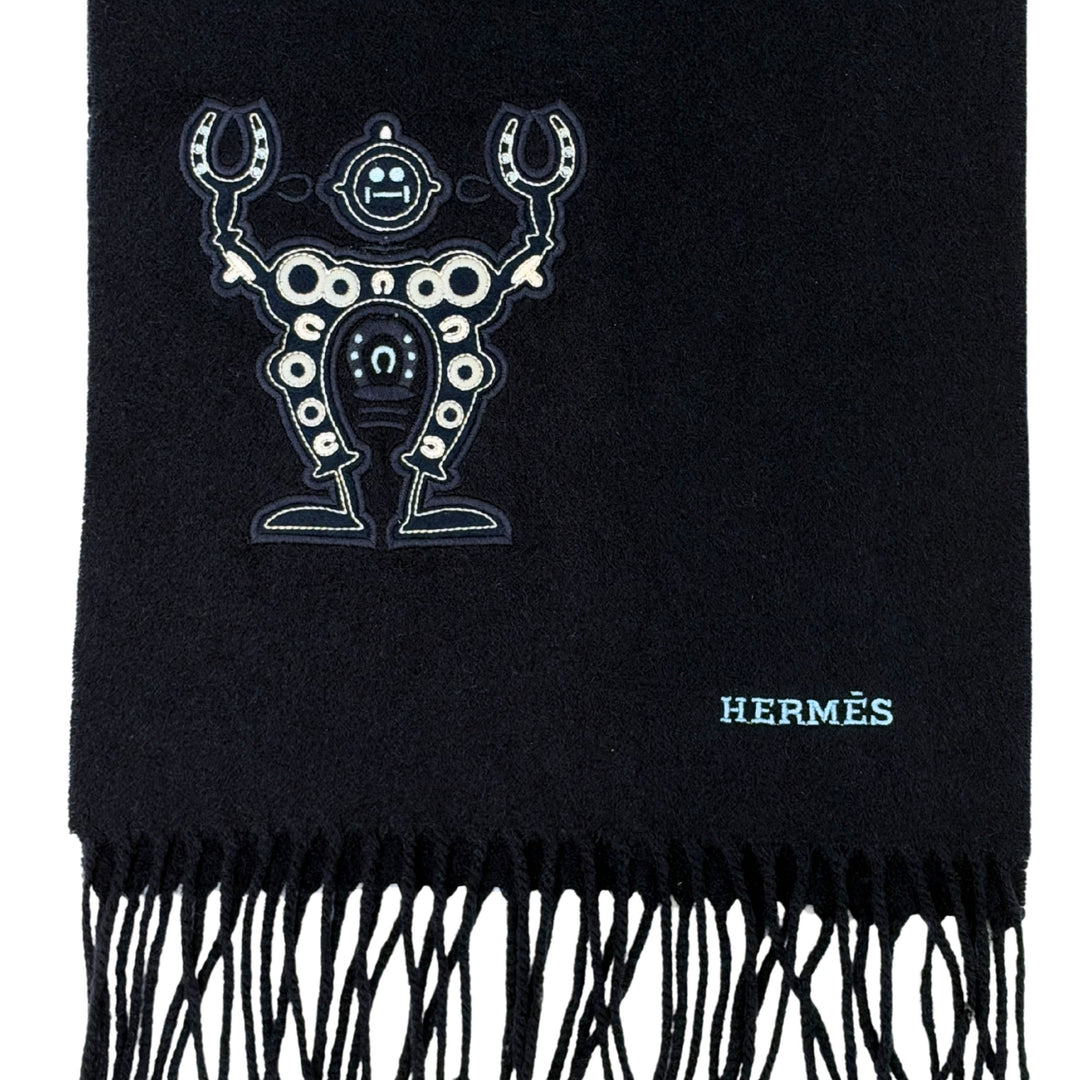 Hermès Mr Farrier Scarf in Navy