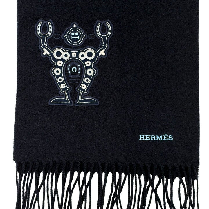 Hermès Mr Farrier Scarf in Navy