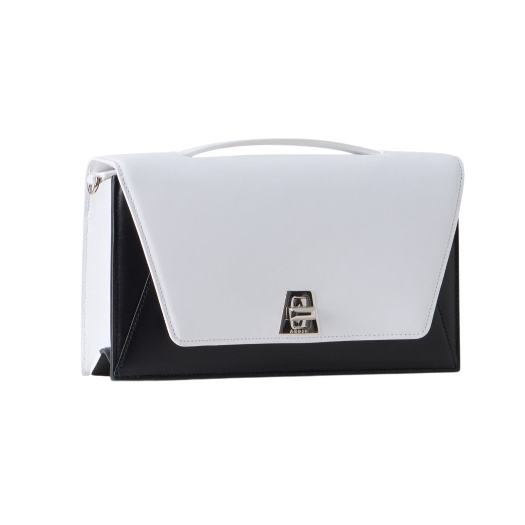 Akris Anouk City Bag in Black and White