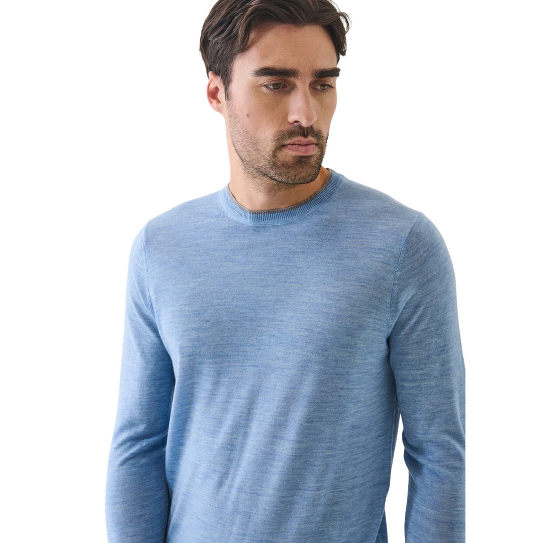 16GG XFine Merino Crew Neck, Crystal
