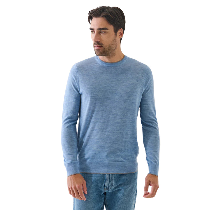 16GG XFine Merino Crew Neck, Crystal