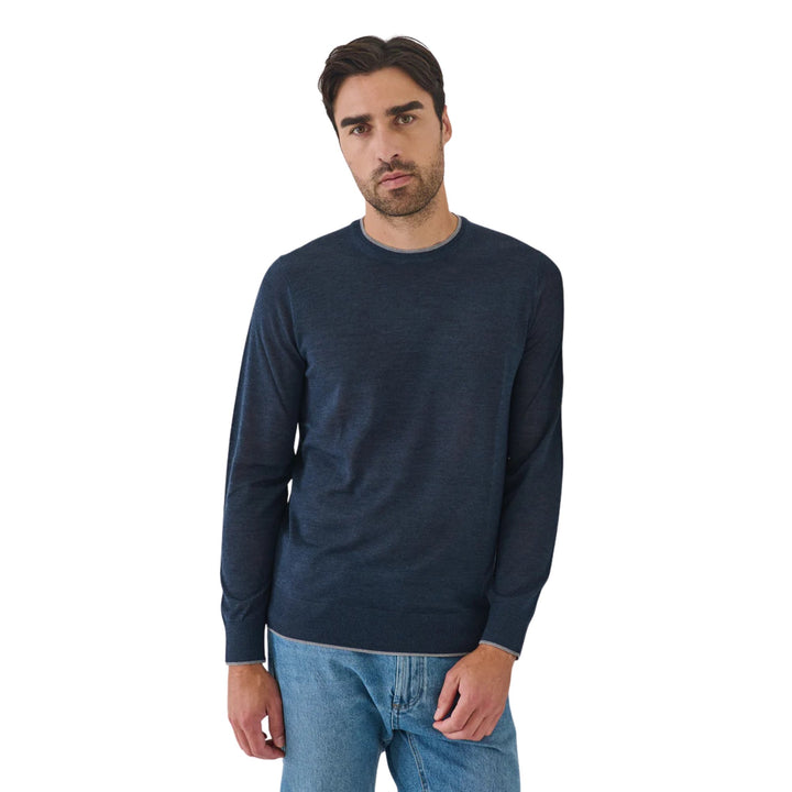 16GG XFine Merino Crew Neck, Starlight