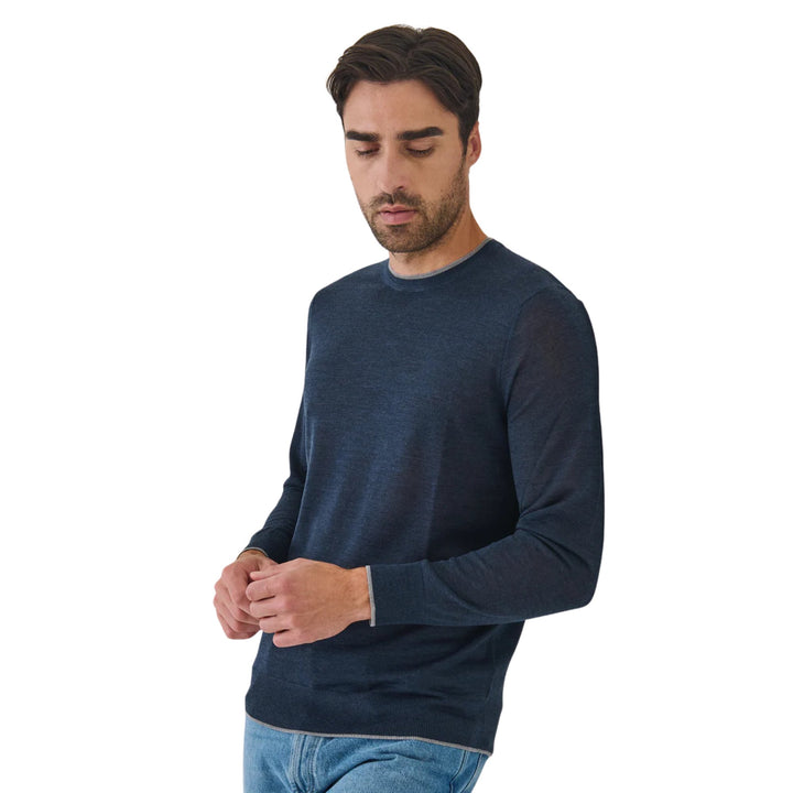 16GG XFine Merino Crew Neck, Starlight