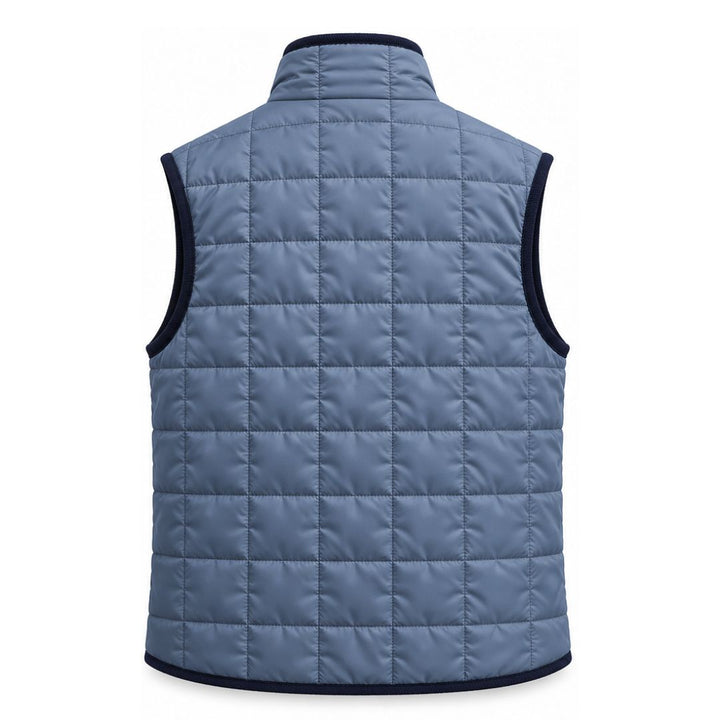 Box Quilt Vest, Sky