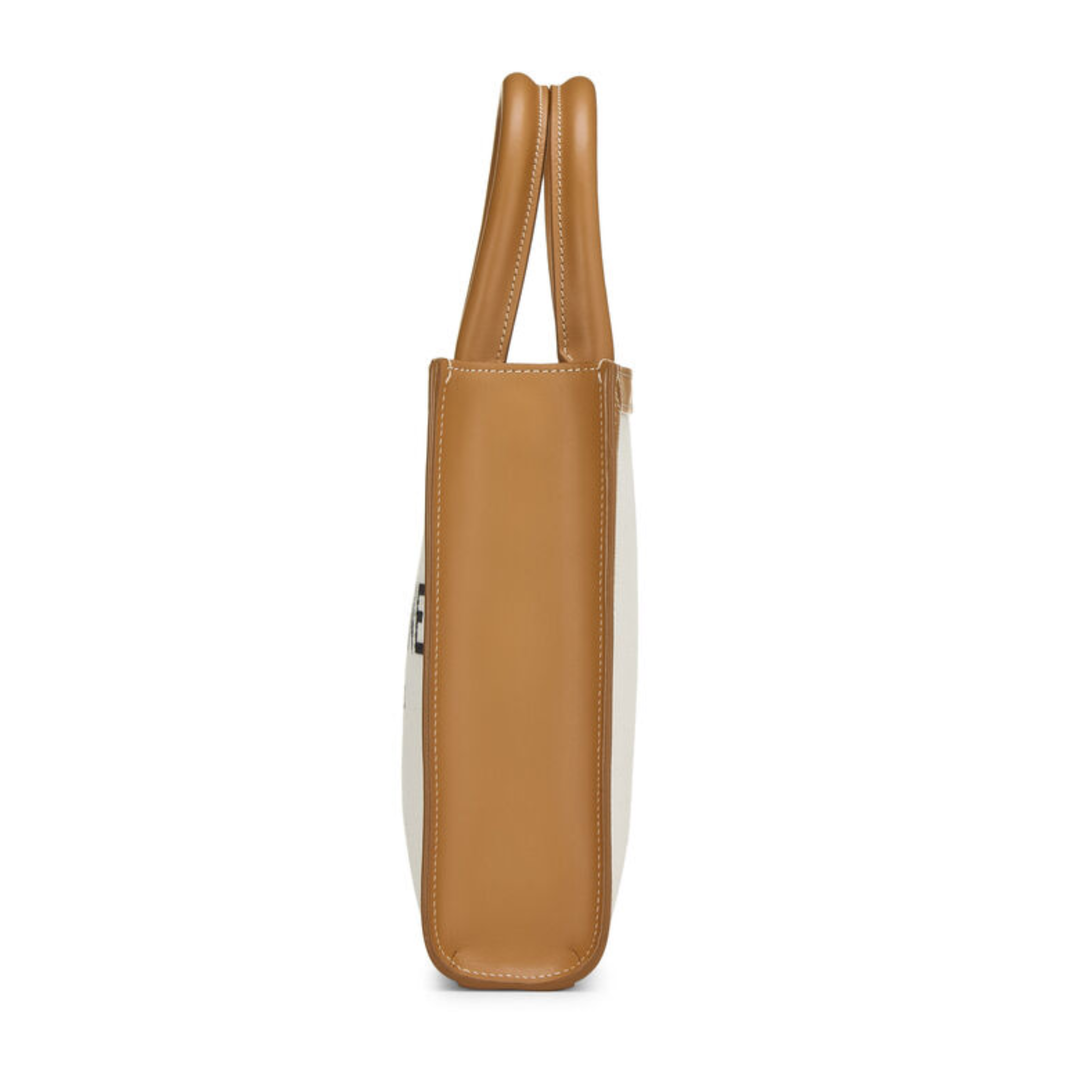 Céline Vertical Cabas Mini in Beige Canvas