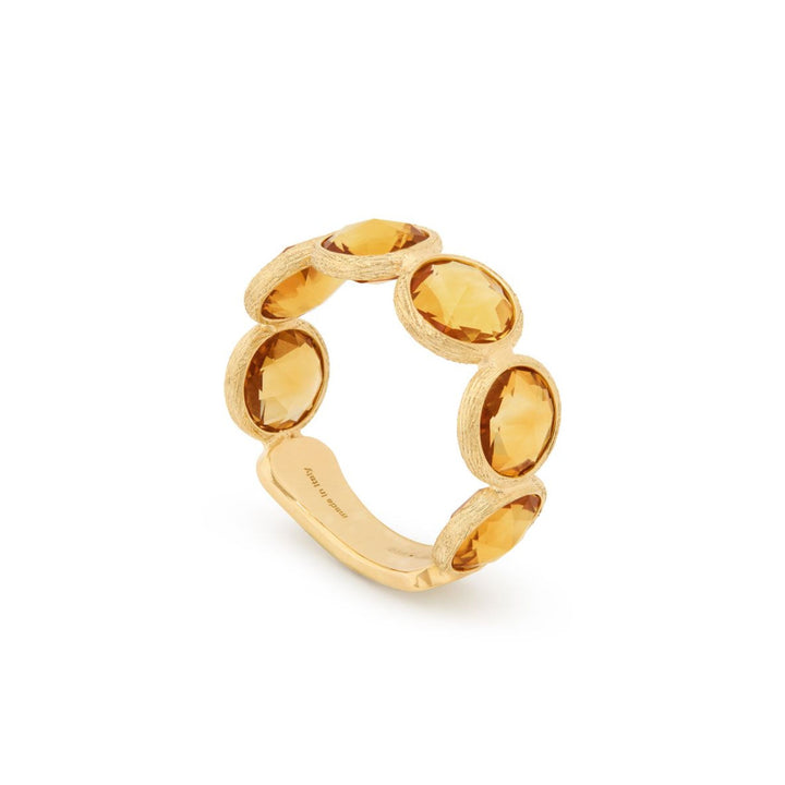 Jaipur Color Yellow Quartz Ring 18K YG
