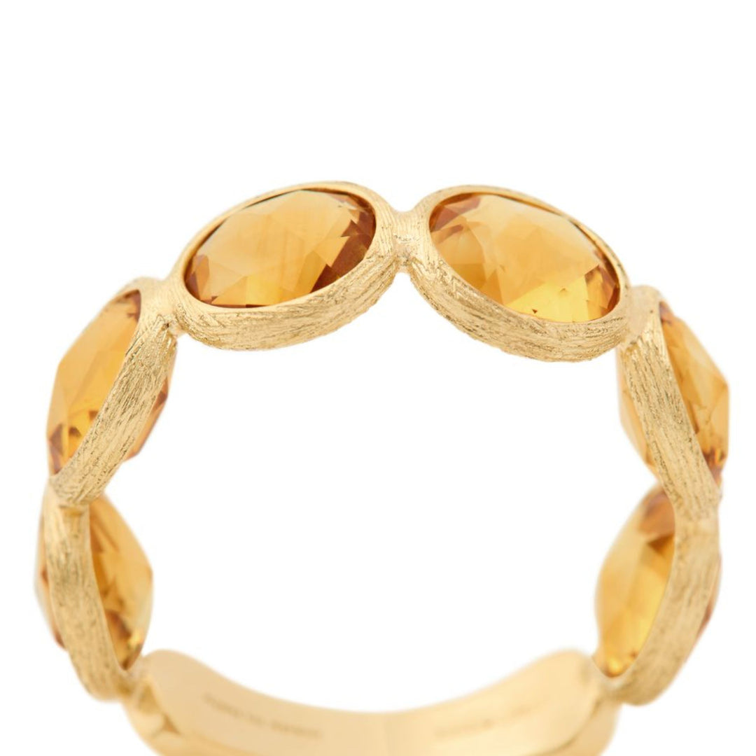 Jaipur Color Yellow Quartz Ring 18K YG