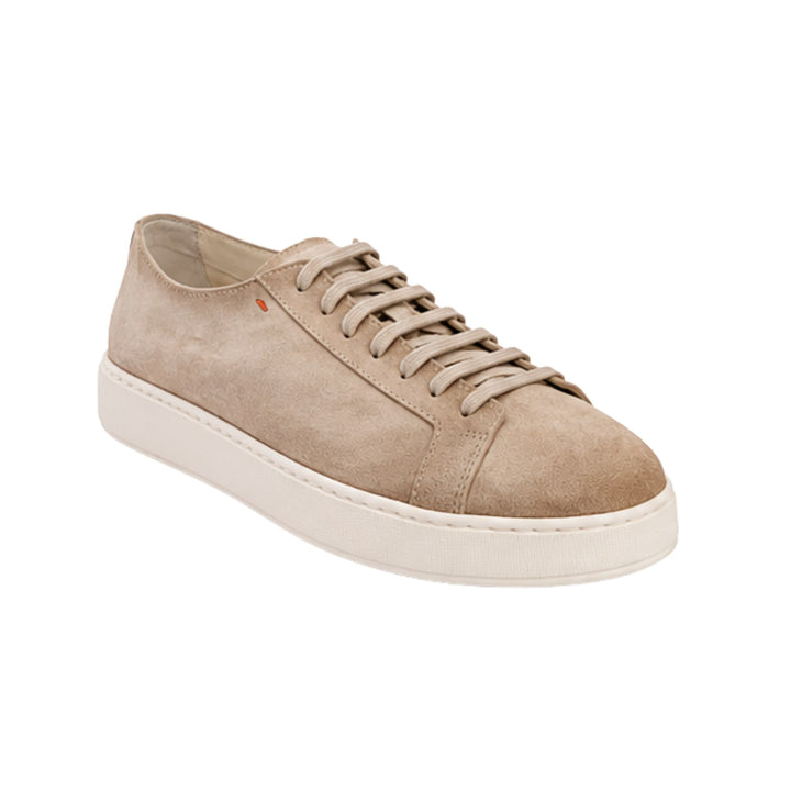 Uomo Suede Sneaker in Beige