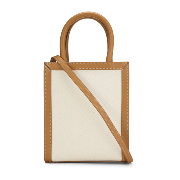 Céline Vertical Cabas Mini in Beige Canvas