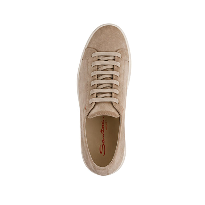 Uomo Suede Sneaker in Beige