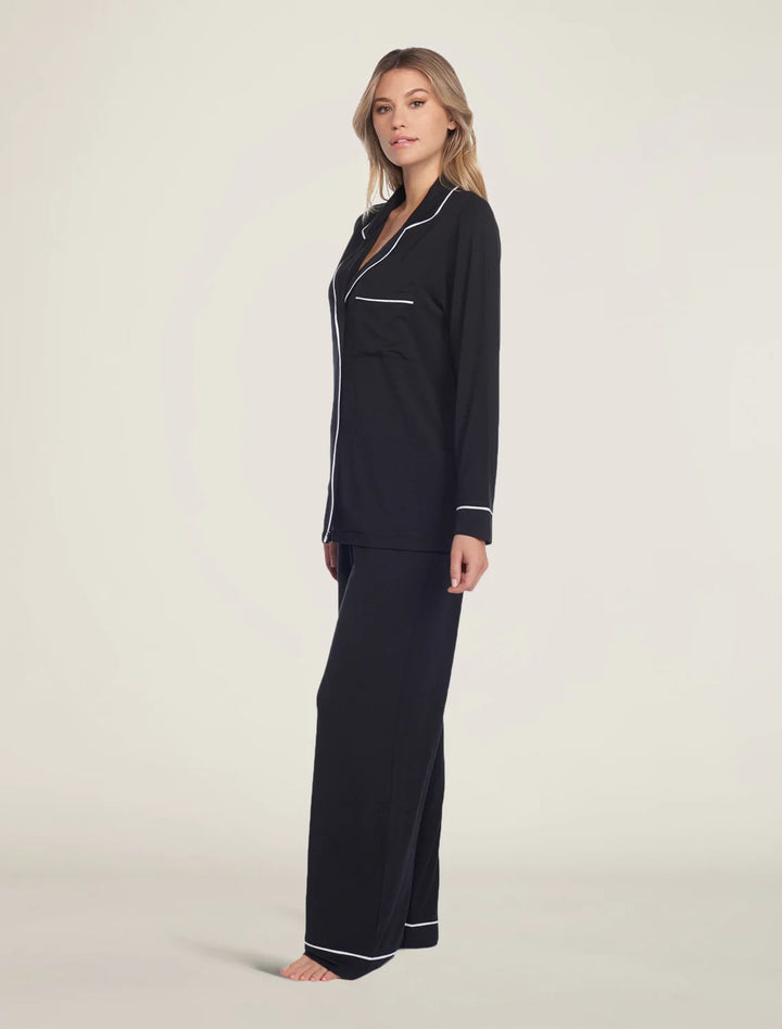 Luxe Milk Jersey Piped Pajama