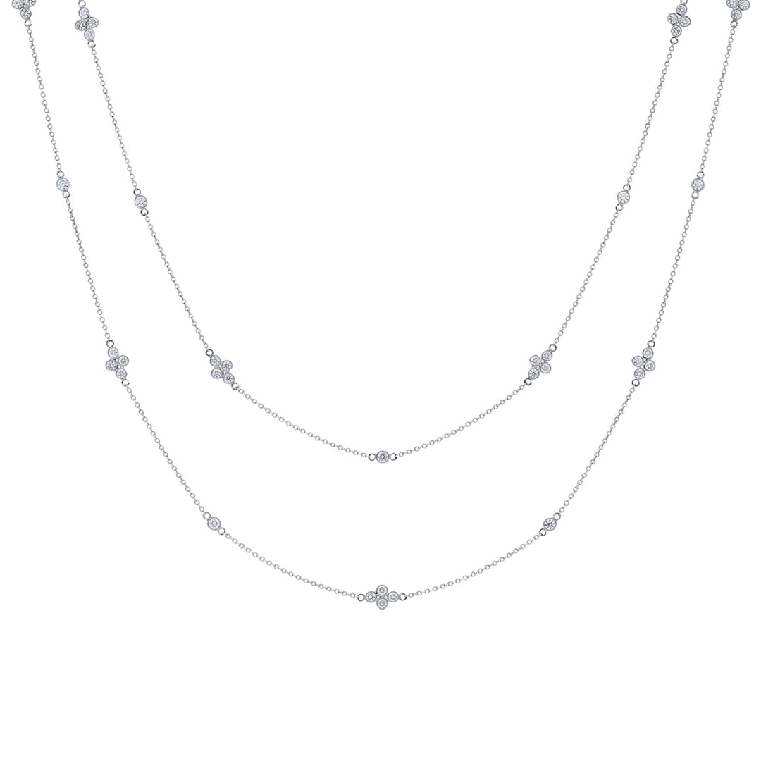 Diamond Strings Quads Necklace - 36in