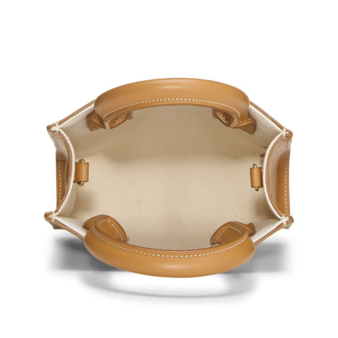 Céline Vertical Cabas Mini in Beige Canvas