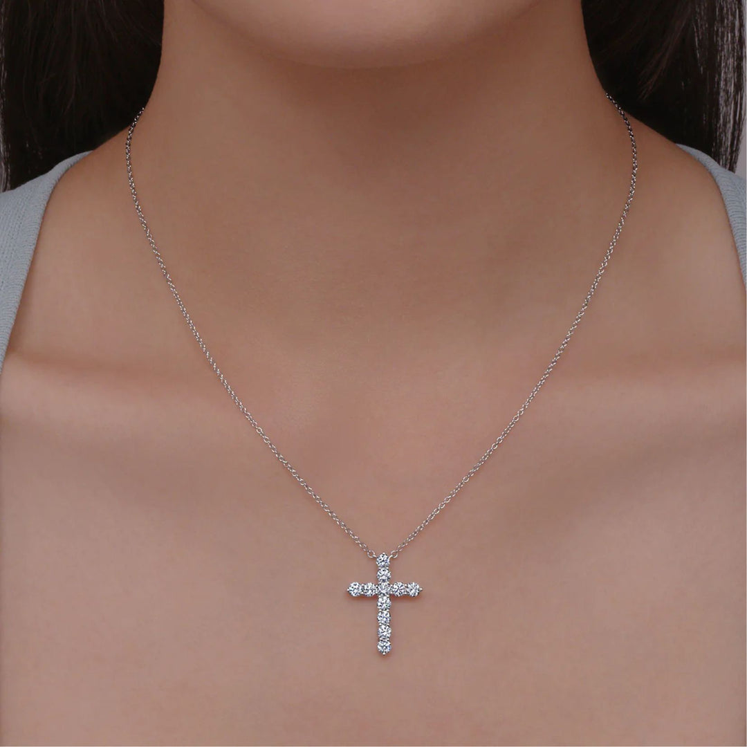 Diamond Cross Pendant Necklace