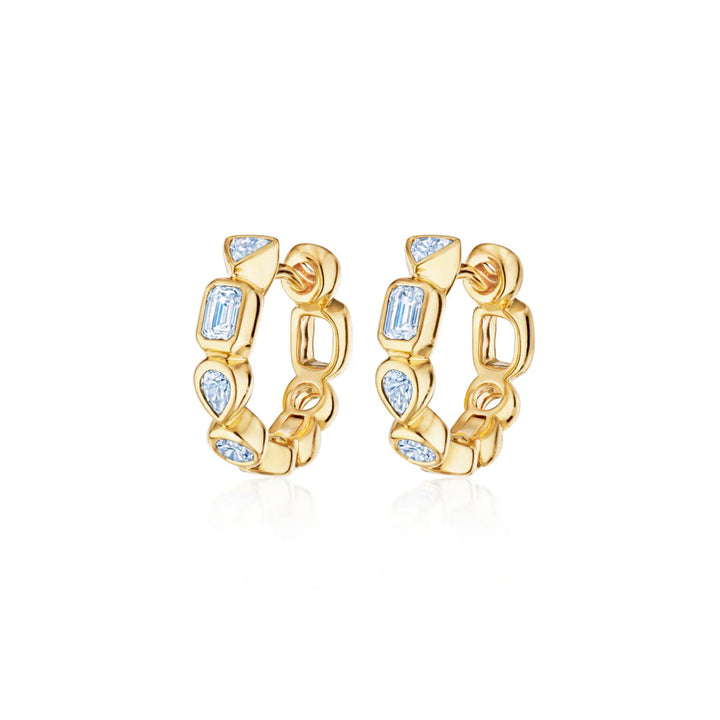 Portofino Diamond Petite Hoop Earrings