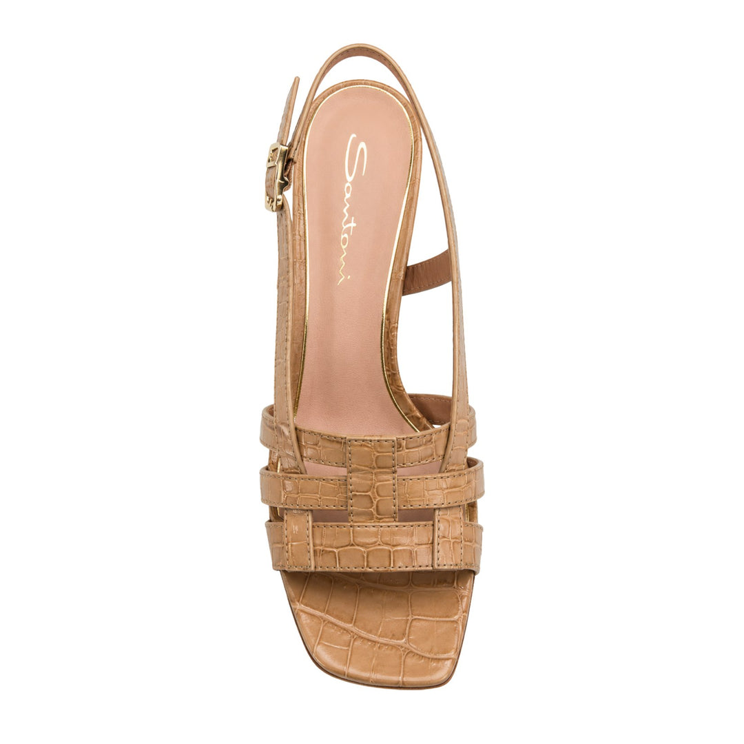 Croc City Sandal in Light Brown