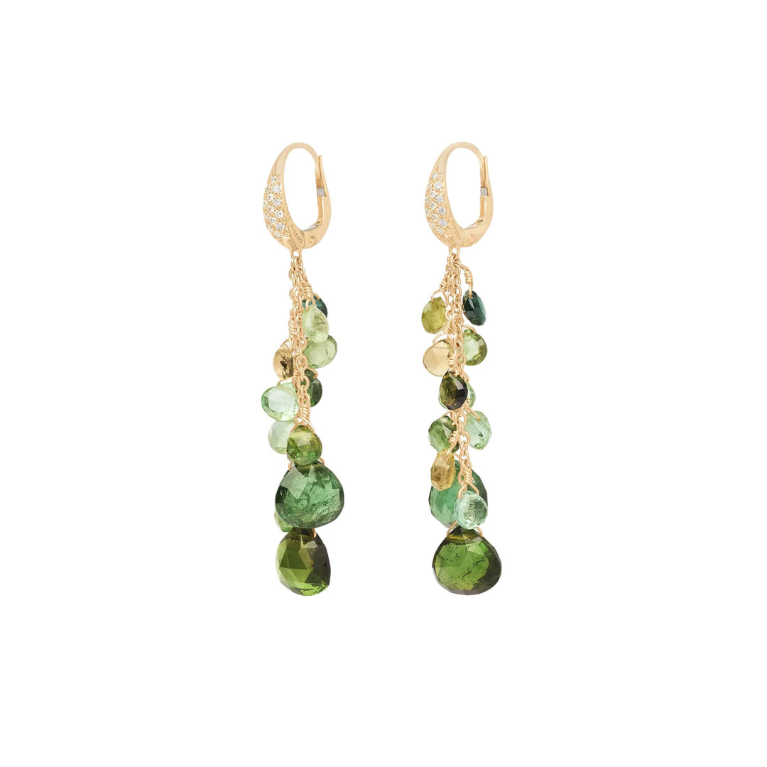 Paradise Green Tourmaline Alta Earrings 18K YG