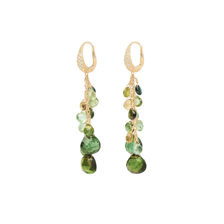 Paradise Green Tourmaline Alta Earrings 18K YG
