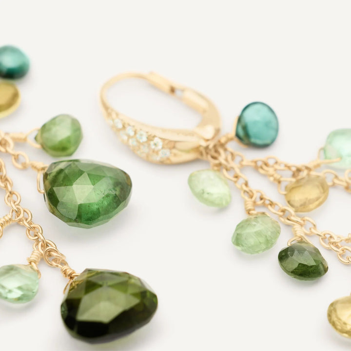Paradise Green Tourmaline Alta Earrings 18K YG