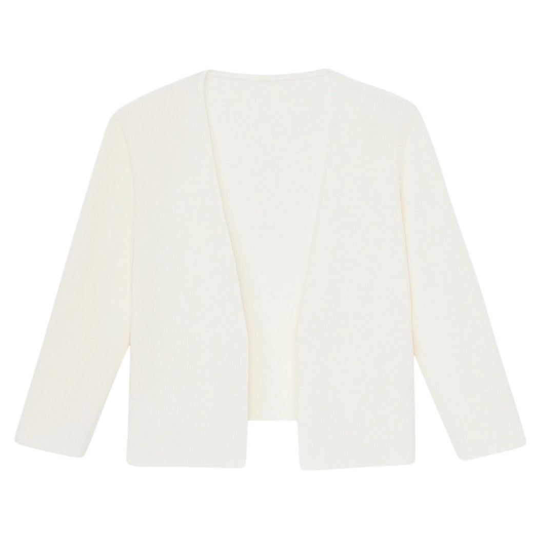 CROPPED OPEN FRONT CARDIGAN