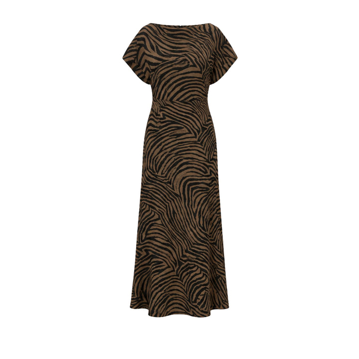 Redgrave Dress in Ochre/Black