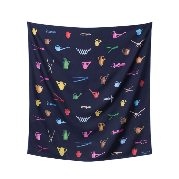 90x90 Silk Twill Conversational Scarf