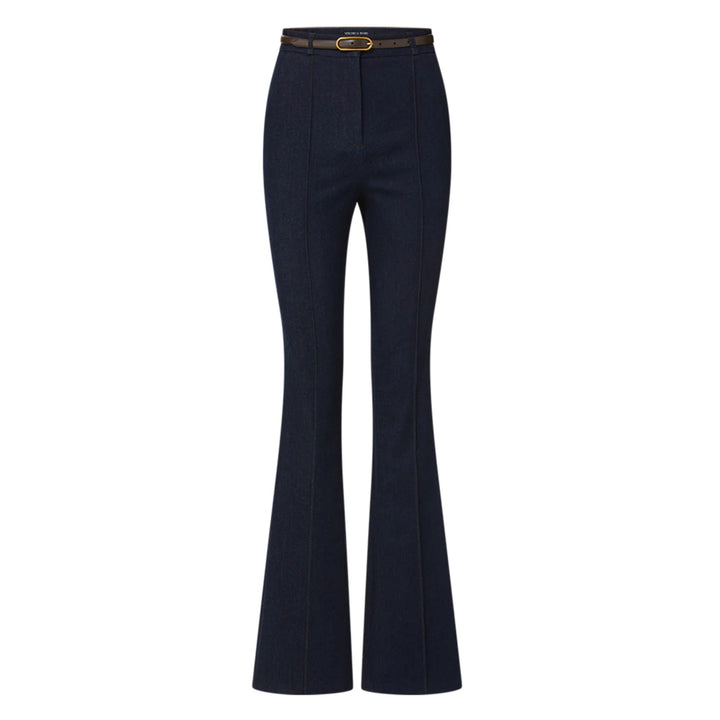Gracie Pant with Belt - Midnight Wash