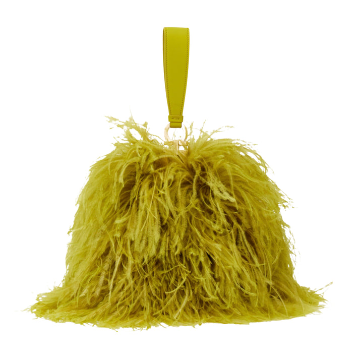 Feather Mini Bag in Antique Yellow