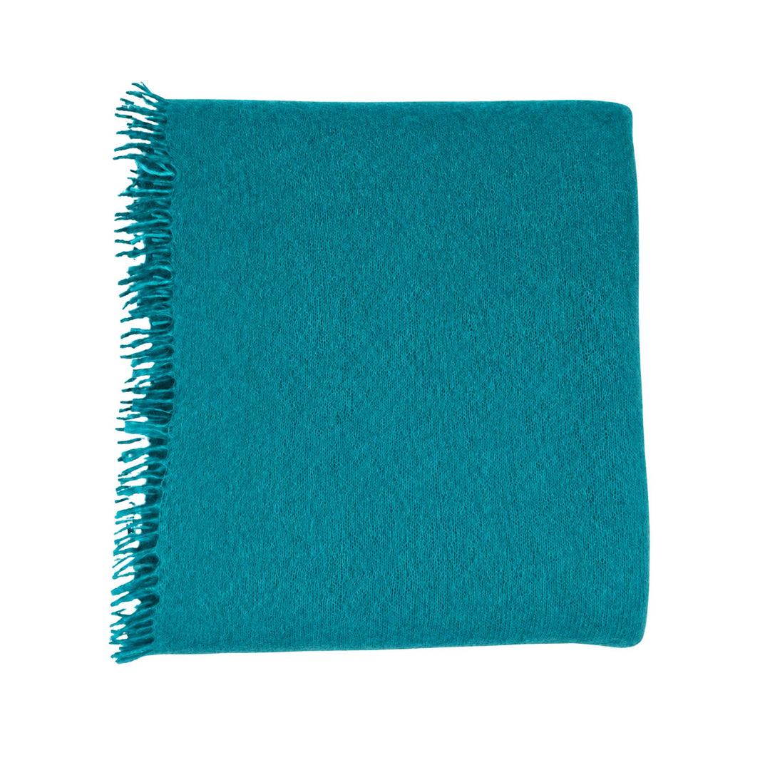 Luxo Sparge Cashmere Stole in Lagoon