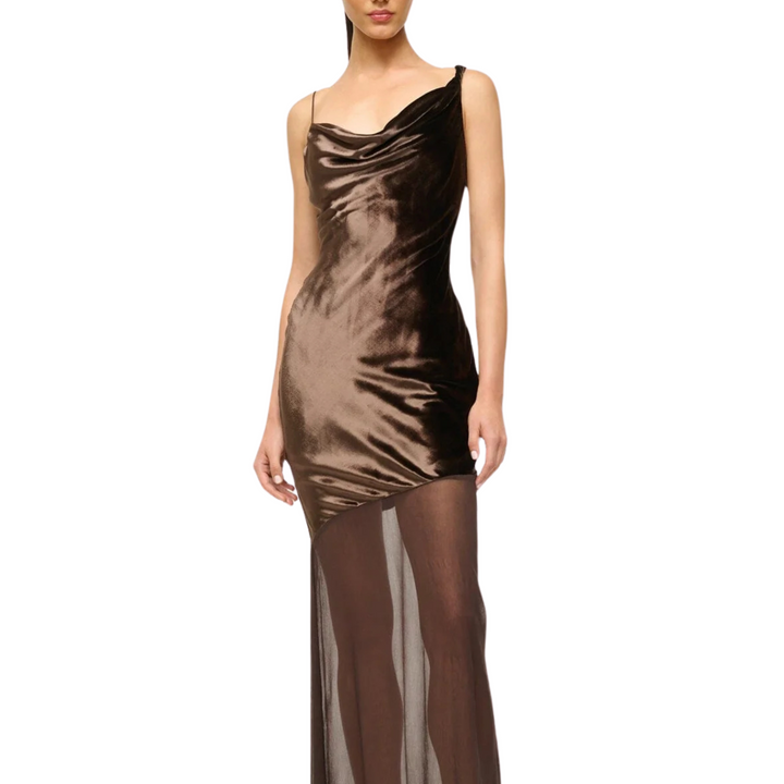 BEATON DRESS in Dark Chocolate
