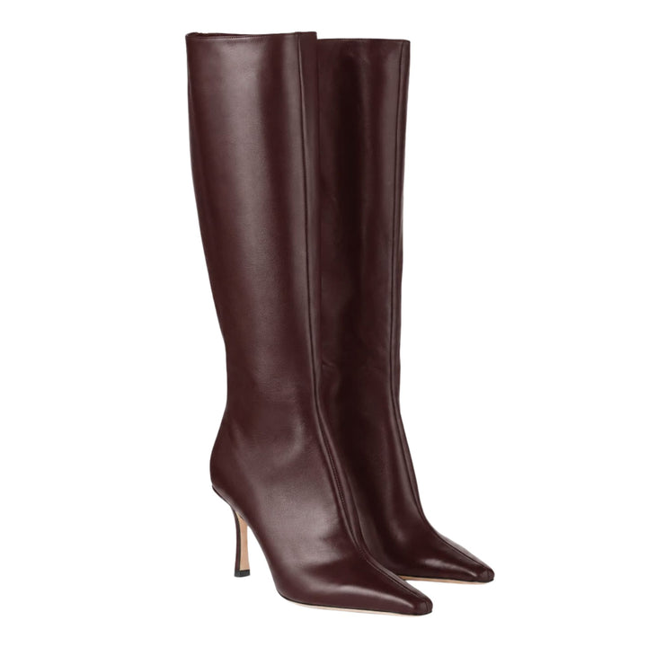 Agathe 85 Boot in Deep Merlot