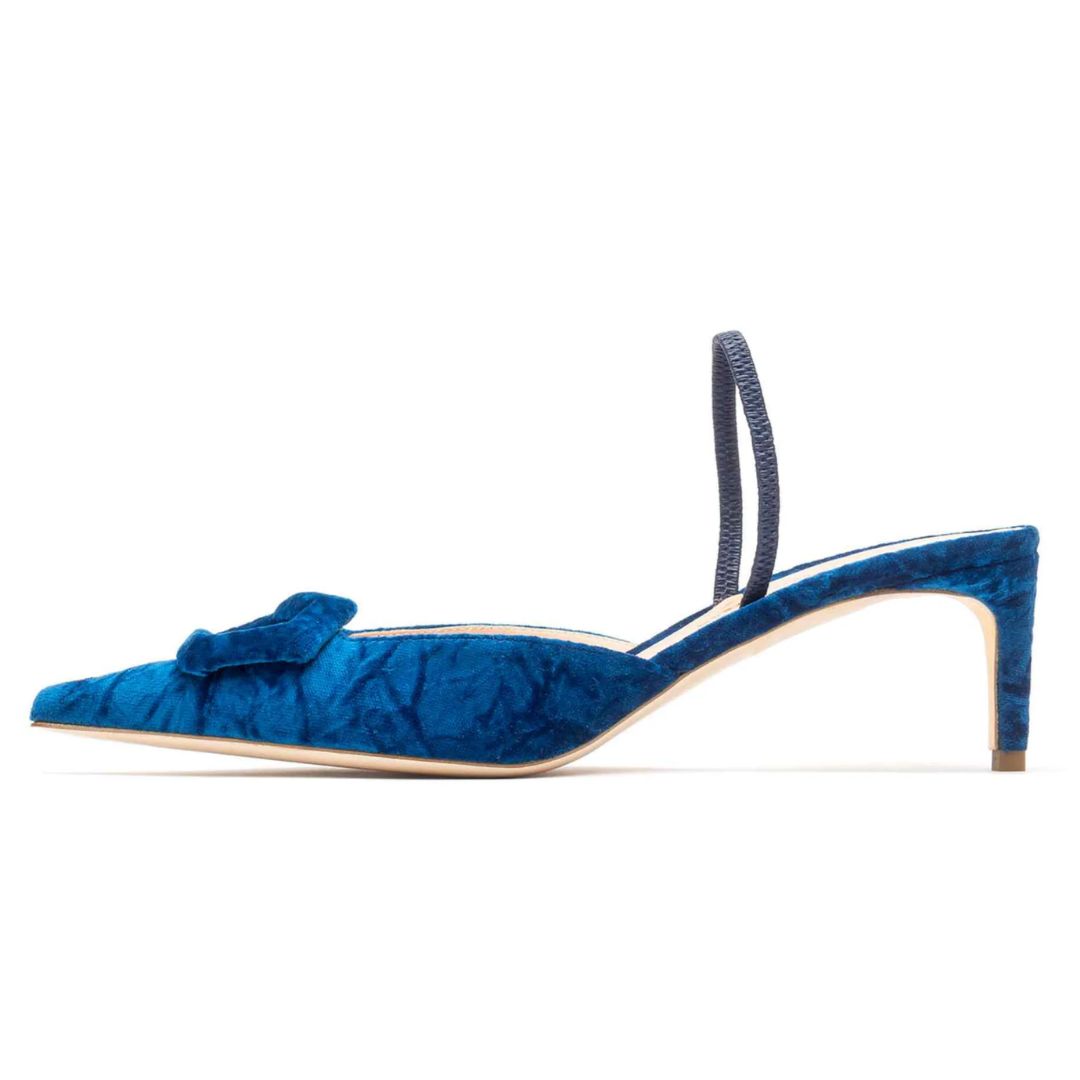 Aminta 55 Velvet Sling Back