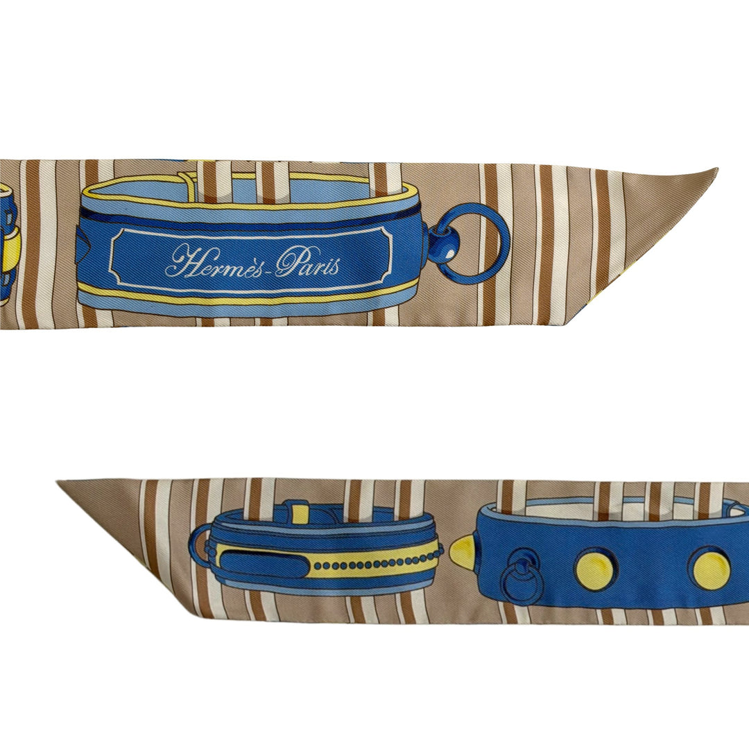 Hermès Twilly in Brown/Blue Multi