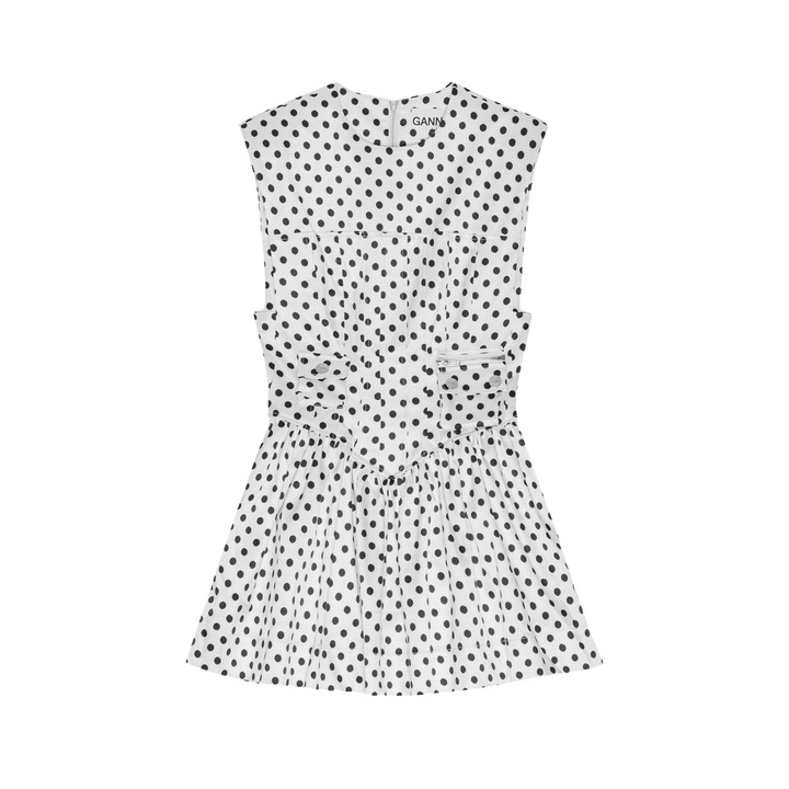 Printed Double Satin Corset Mini Dress